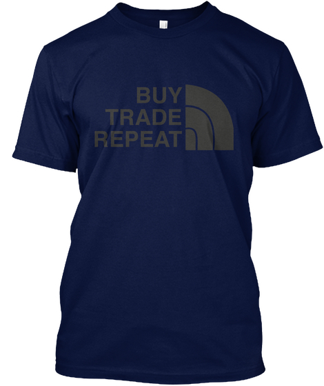 Buy Trade Repeat Navy T-Shirt Front