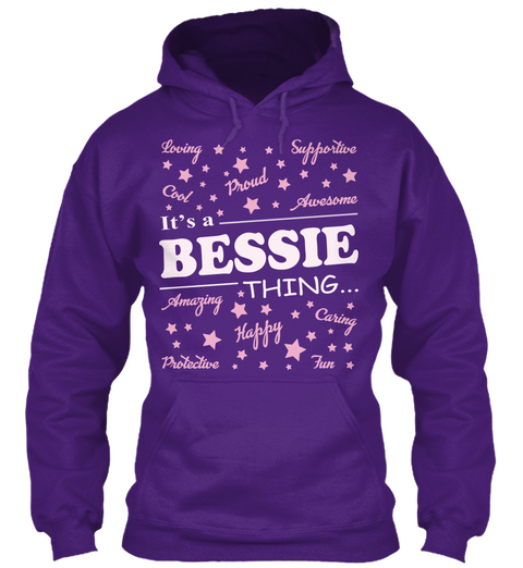 It's A Bessie Thing Purple Camiseta Front