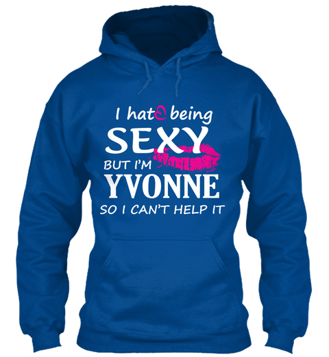 Tshirt Of Yvonne, Sexy Yvonne Royal Maglietta Front