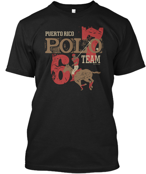 Polo Team Porto Rico Black Kaos Front