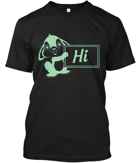 Hi Black T-Shirt Front