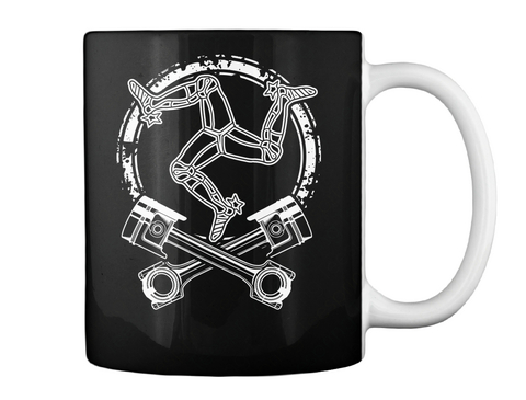 3 Legs Piston Mug Black Kaos Back