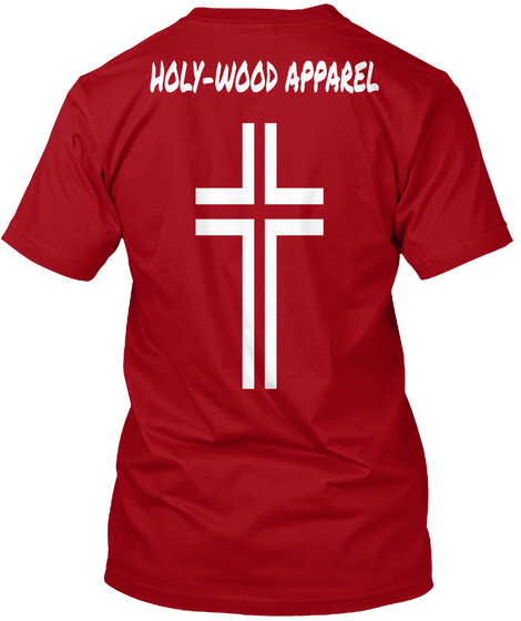 Holy Wood Apparel Deep Red T-Shirt Back