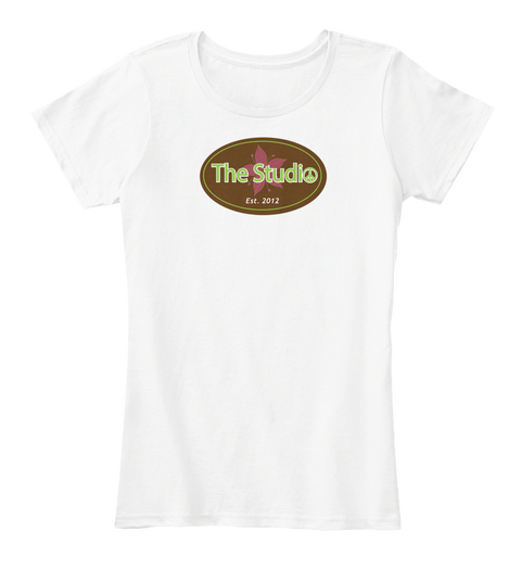 The Studio Est. 2012 Spreading Peace, Love & Happiness Georgetown, Kentucky White T-Shirt Front