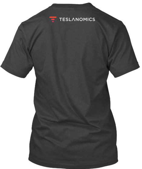 Free The Data V Neck By Teslanomics Dark Grey Heather T-Shirt Back