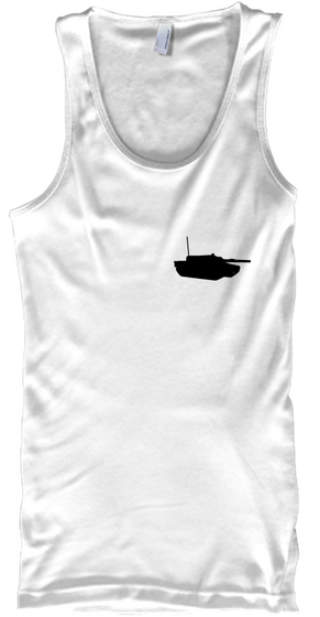 Fitness Tank White T-Shirt Front