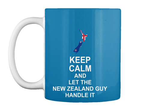 Keep Calm And Let The Newzealand Guy Handle It Royal Blue T-Shirt Front