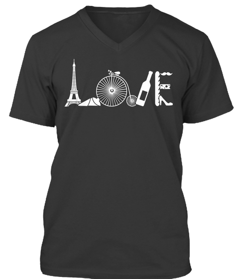 Love Black Camiseta Front