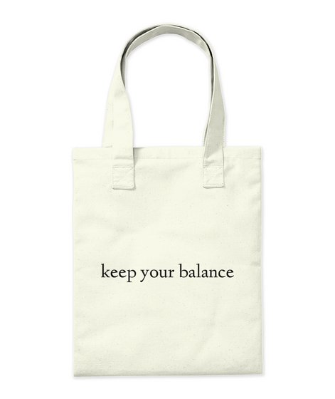 Keep Your Balance Natural T-Shirt Back