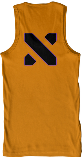 A Limited Edition Tank Top And T Shirt  Orange T-Shirt Back