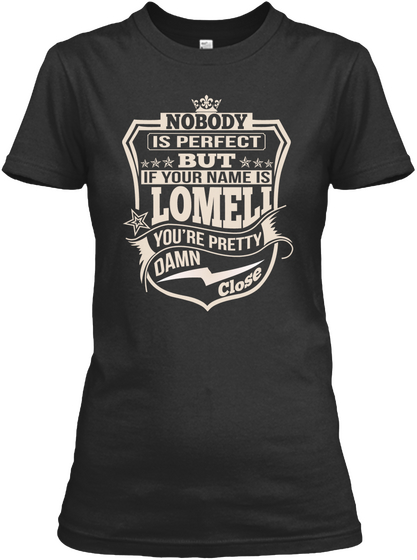 Nobody Perfect Lomeli Thing Shirts Black Camiseta Front