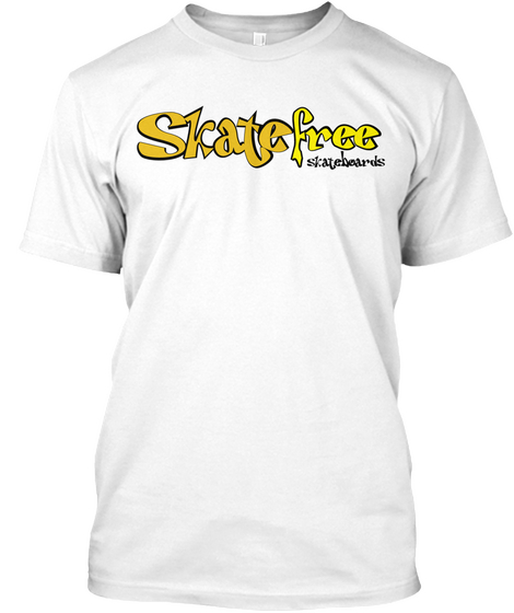 Skatefree Skateboards White Kaos Front