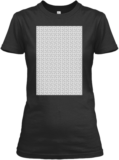 Pattern Hummingbird Black T-Shirt Front