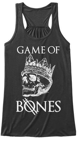 Game Of Bones Dark Grey Heather áo T-Shirt Front