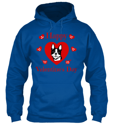 Happy Valentine's Day Royal T-Shirt Front