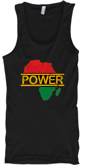 Power Black T-Shirt Front
