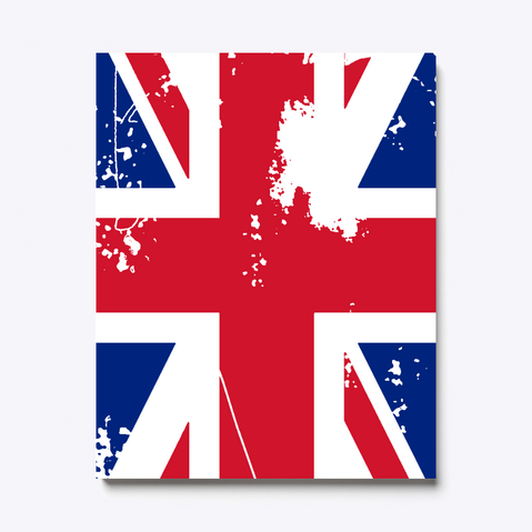 Distressed British Union Flag White Maglietta Front