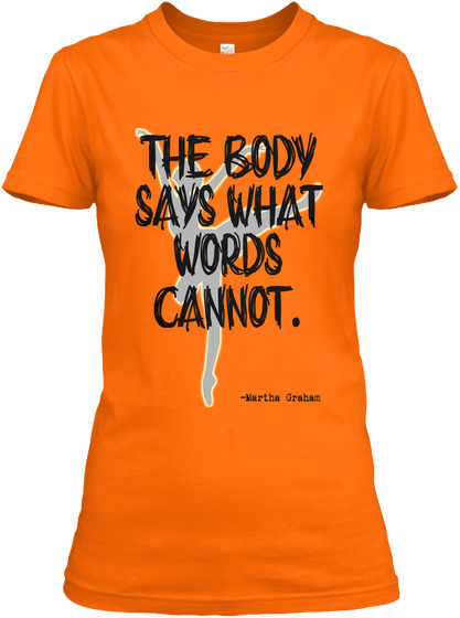 The Body Orange áo T-Shirt Front