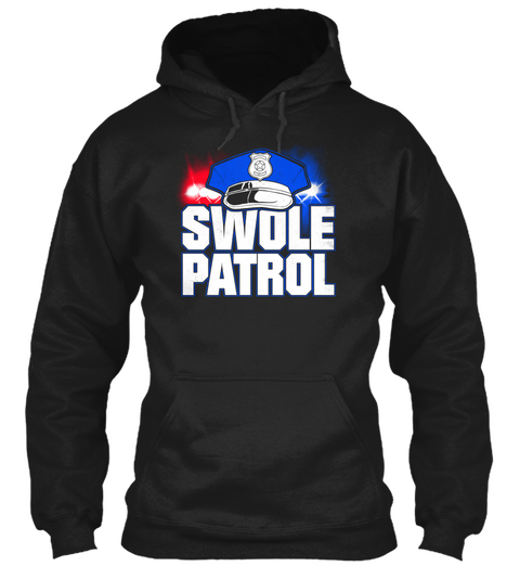Swole Patrol Black Camiseta Front