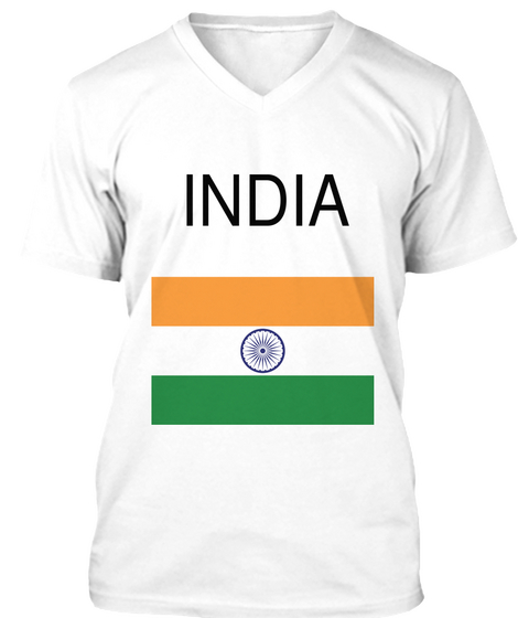 India White T-Shirt Front