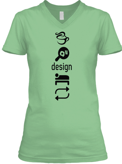 Design Leaf  áo T-Shirt Front