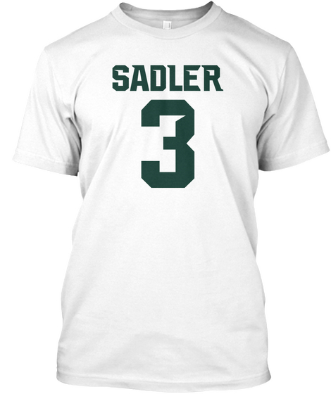 Sadler 3 White T-Shirt Front