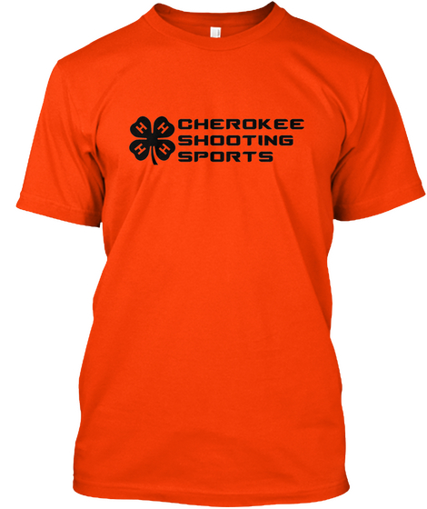 C4 Hss Club Tee   Black Print Orange T-Shirt Front