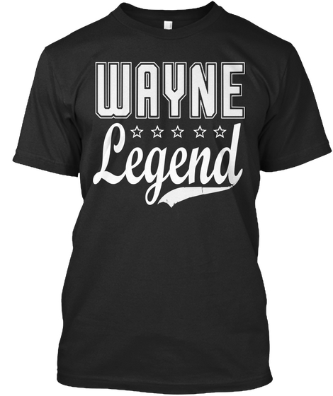 Wayne Legend Black Camiseta Front