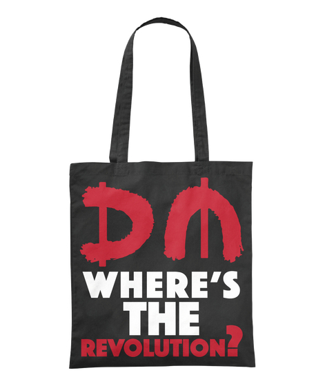 Dm Where's The Revolution? Black áo T-Shirt Front