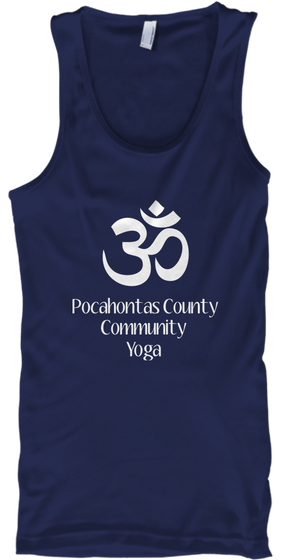 Pocahontas Country Community Yoga Navy T-Shirt Front