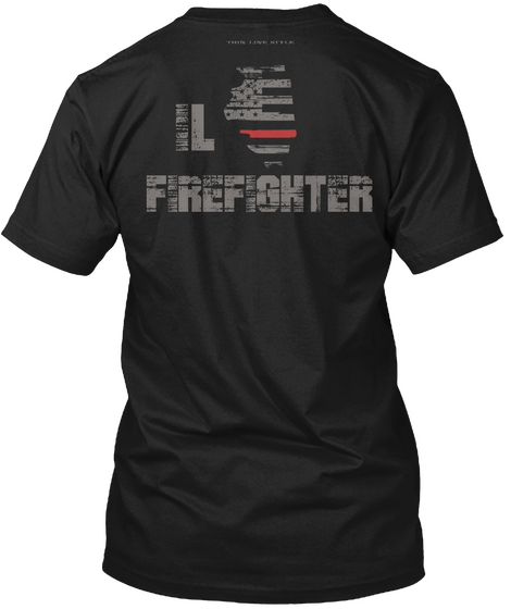 Il Firefighter Black T-Shirt Back