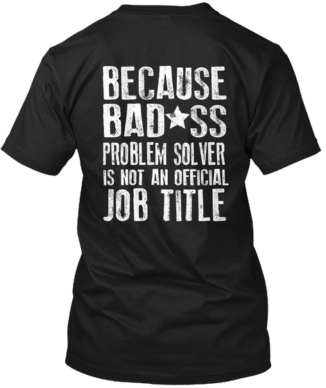 Urgent: Project Manager Shirt Sale Black Camiseta Back