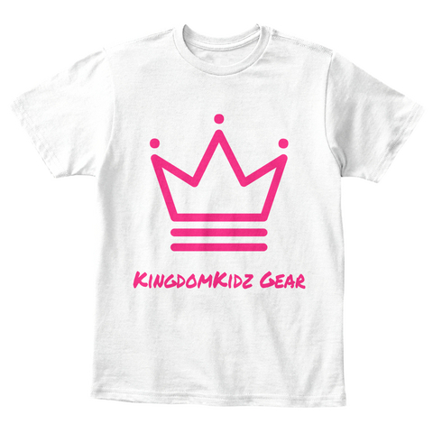 Kingdom Kidz Gear White Camiseta Front