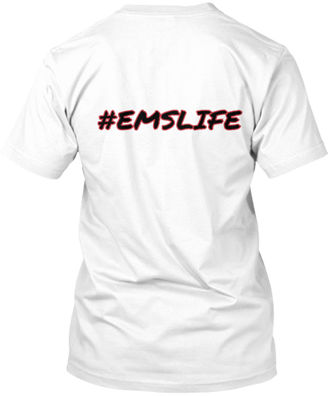 #Emslife White T-Shirt Back