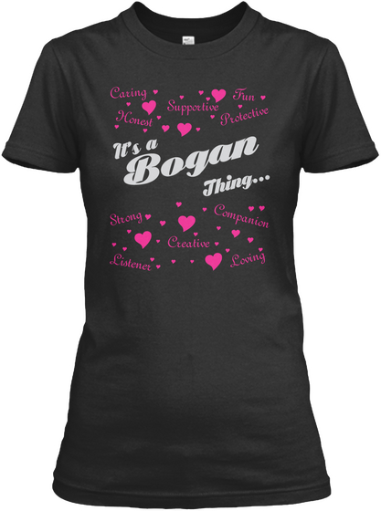 It's A Bogan Thing Black Camiseta Front