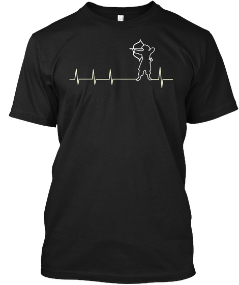 Hunter's Heartbeat [Limited Edition] Black áo T-Shirt Front