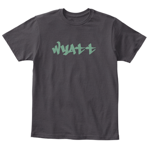 Wyatt Heathered Charcoal  Camiseta Front