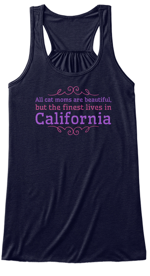 [Exclusive] California Cat Mom Beautiful Midnight T-Shirt Front