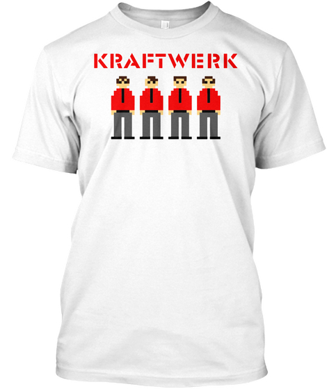 Kraftwerk  White Camiseta Front