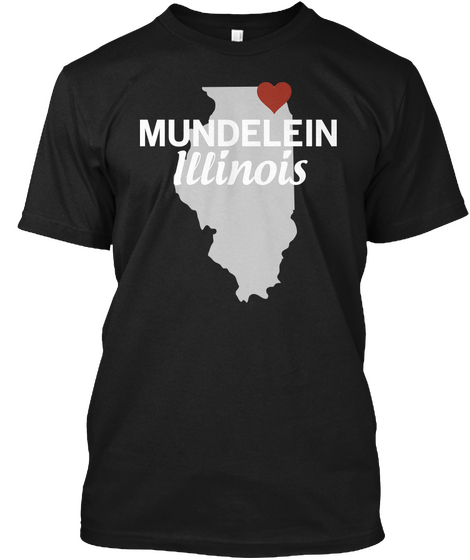 Mundelein
 Illinois
 Black T-Shirt Front