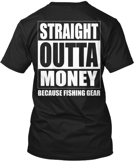 Straight Outta... Black áo T-Shirt Back