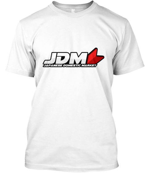 Jdm T Shirt Black/White White Maglietta Front