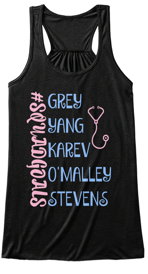 Squadgoals Grey Yang Karev O'malley Stevens Black Camiseta Front