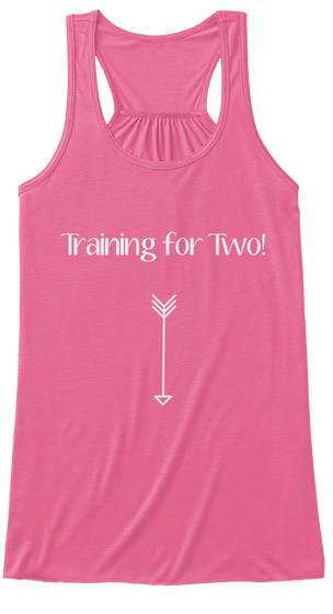 Training For Two! Neon Pink T-Shirt Front