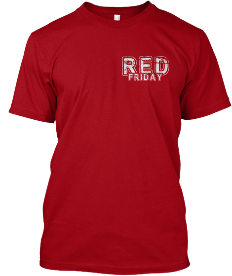 Red Friday Deep Red áo T-Shirt Front