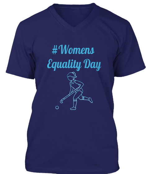 # Woman Equality Day Navy Maglietta Front