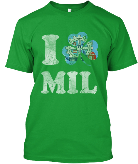 I Mil Kelly Green T-Shirt Front
