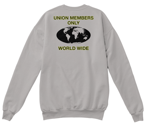 Union Members Only Union Members Only Worldwide On Facebook Light Steel  Kaos Back