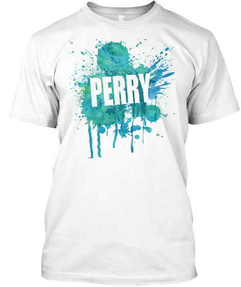Perry Splash T Shirt White T-Shirt Front