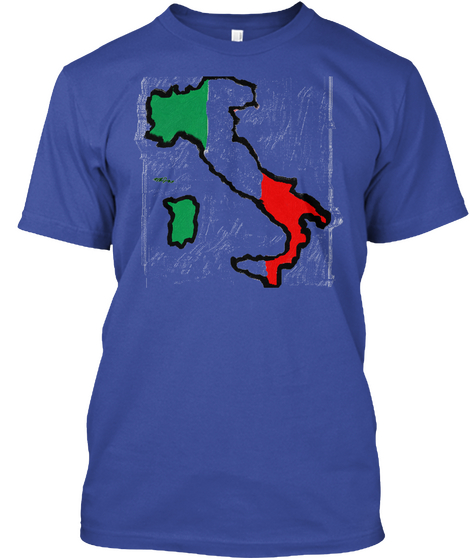 Italian Shirts And Hoodie Deep Royal Camiseta Front